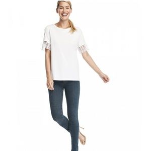 Draper James Palmetto Lace Tee